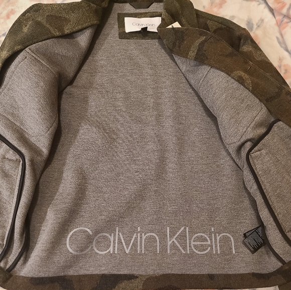 NWT Calvin Klein Wool Blend Camo Jacket - Picture 6 of 14